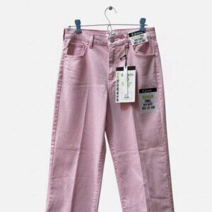 d.jeans Pink Twill High Waist Wide Leg Jean 8 *NWT*